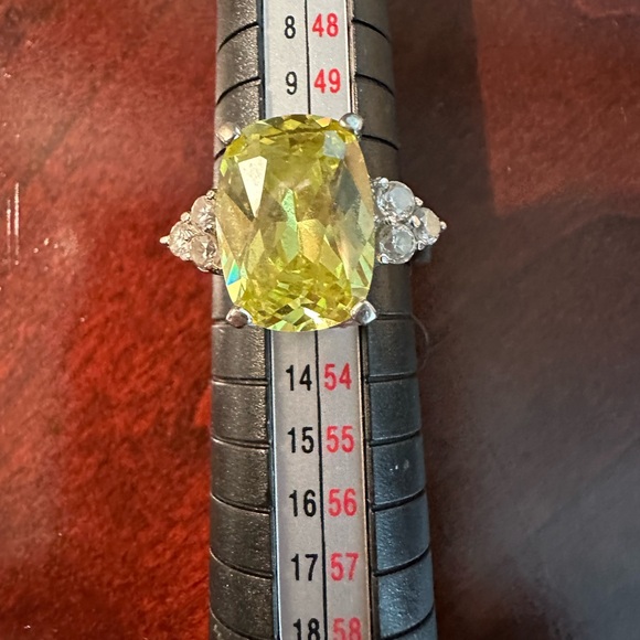 Faux Citrine Crystal with CZs - Picture 5 of 8